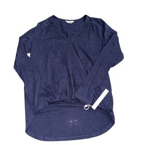 NWT Caslon Blue Women's Long sleeve Top Size Small